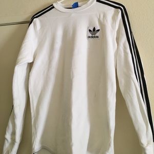 White adidas long sleeve shirt Size: S