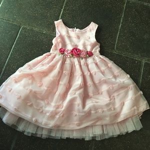 Pink Rosette Dress