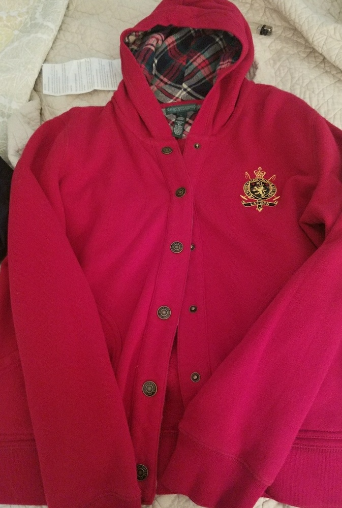 Ralph Lauren button up sweatshirt
