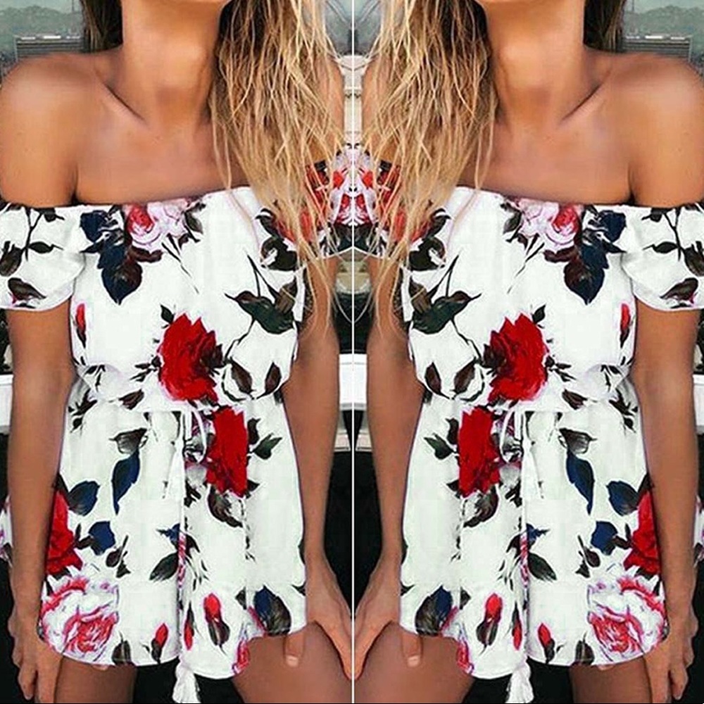 ‼️LAST ONE ‼️ Rose romper 🌹 - Picture 2 of 4