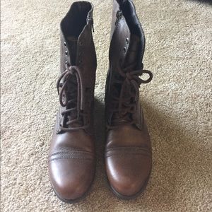 Steve Madden Brown Lace up Boots Size 10