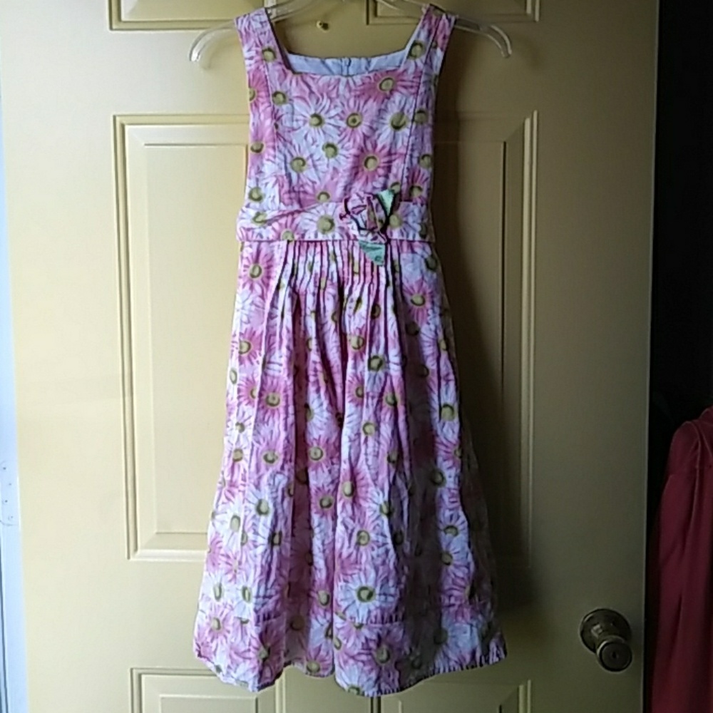 Cute Girl's Jenny & Me Pink Flowered Dress