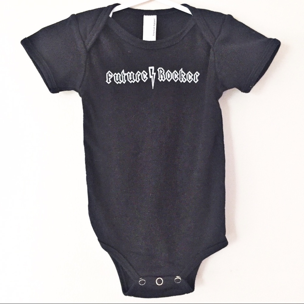 Future Rocker American Apparel Onesie Rock & Roll
