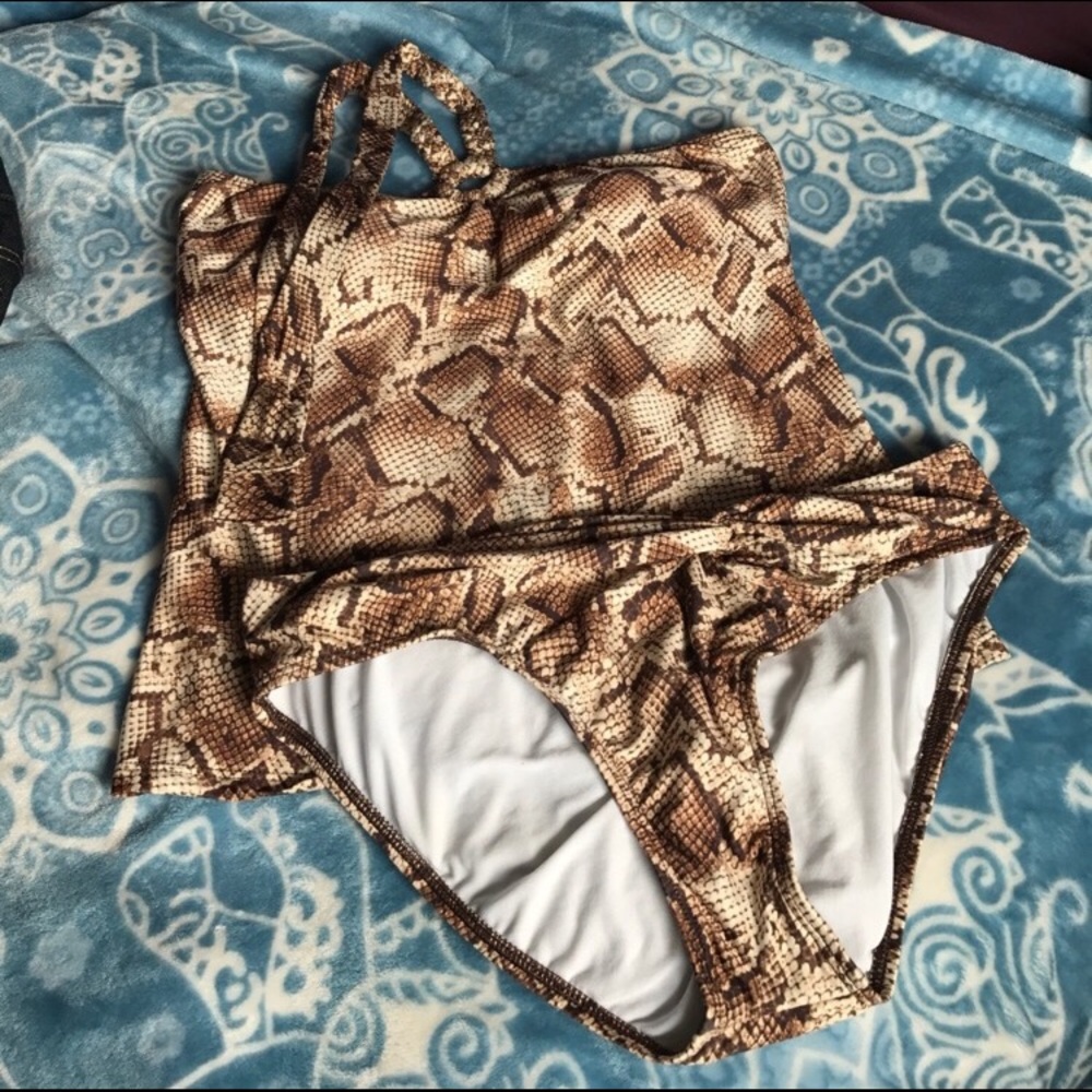 Antonio Melani Python Print Tankini