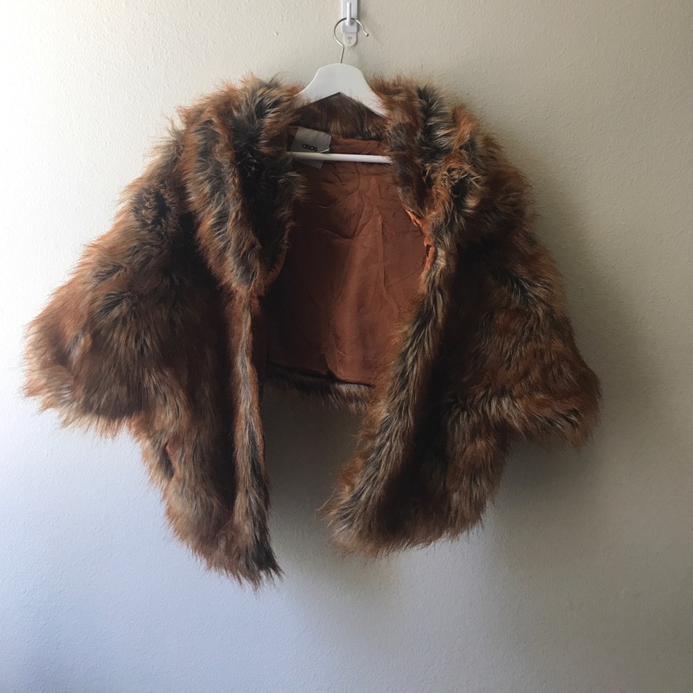 asos faux shawl