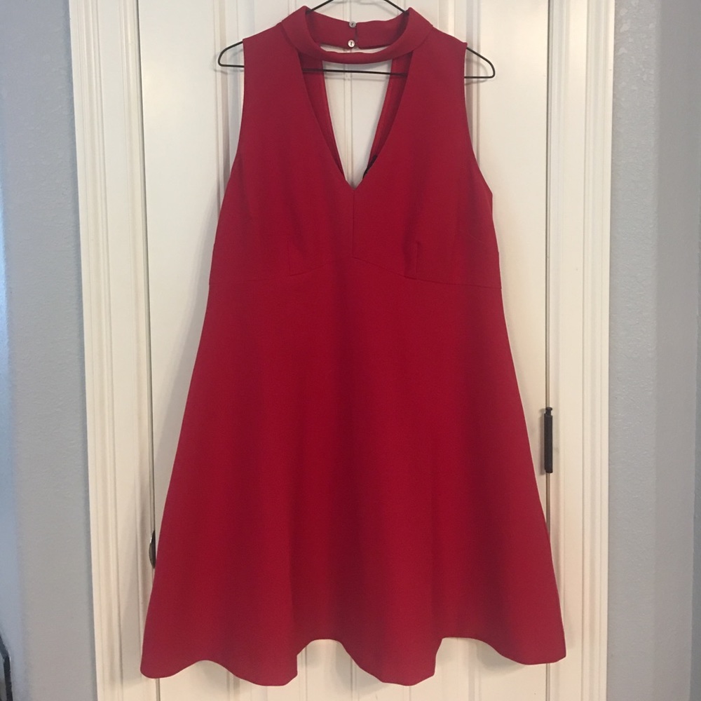 Forever 21 red halter dress