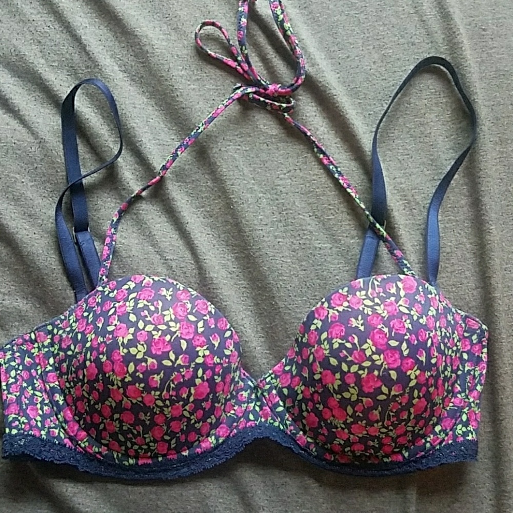 PINK Floral Multi-way Bra