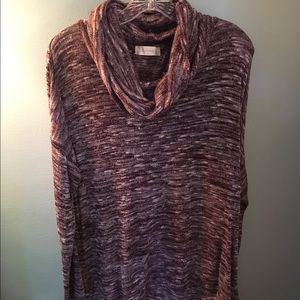 Purple sweater with open back