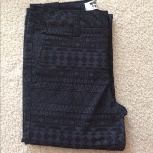 Men's Blue/black skinny straight leg chinos 30/32