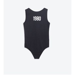 Zara 1980 Black Body Suit