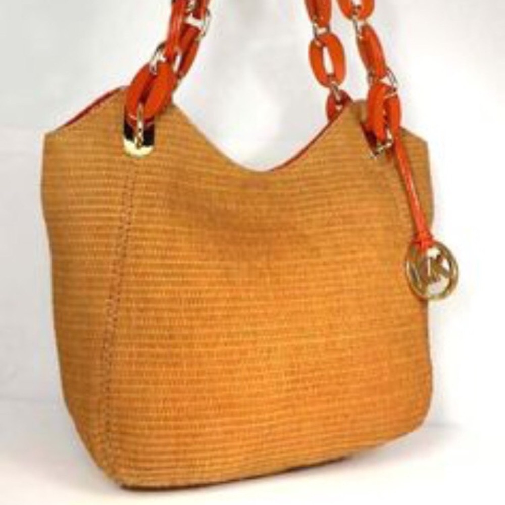 Michael Kors Lilly straw tote