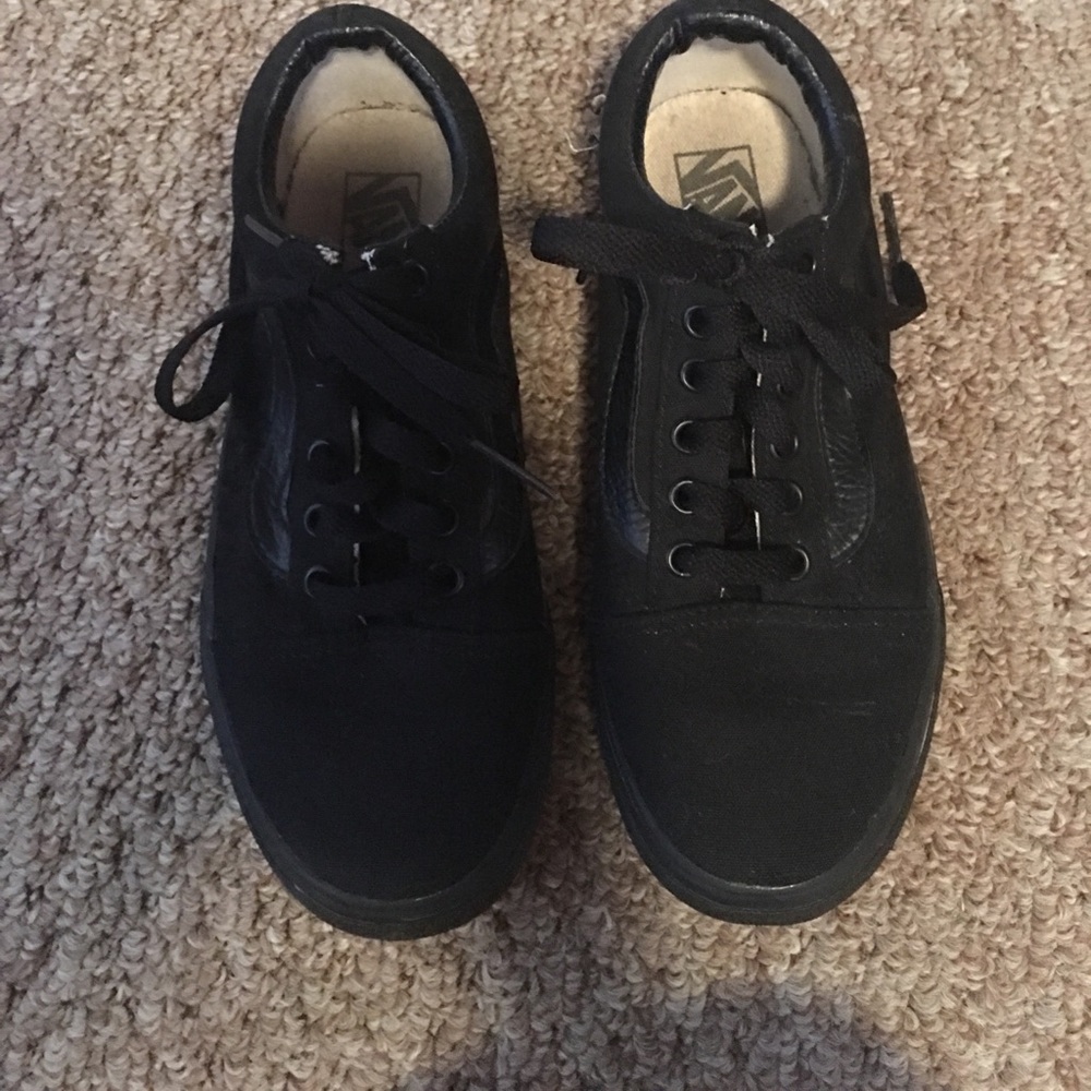 All black classic vans