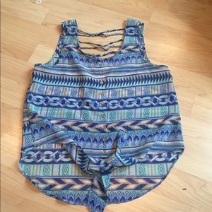 Tribal print tank