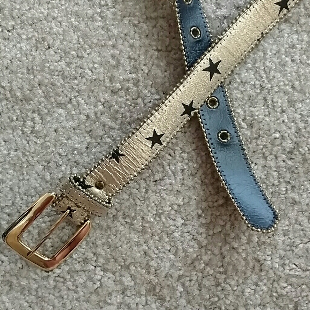 Gold & Black Star Belt