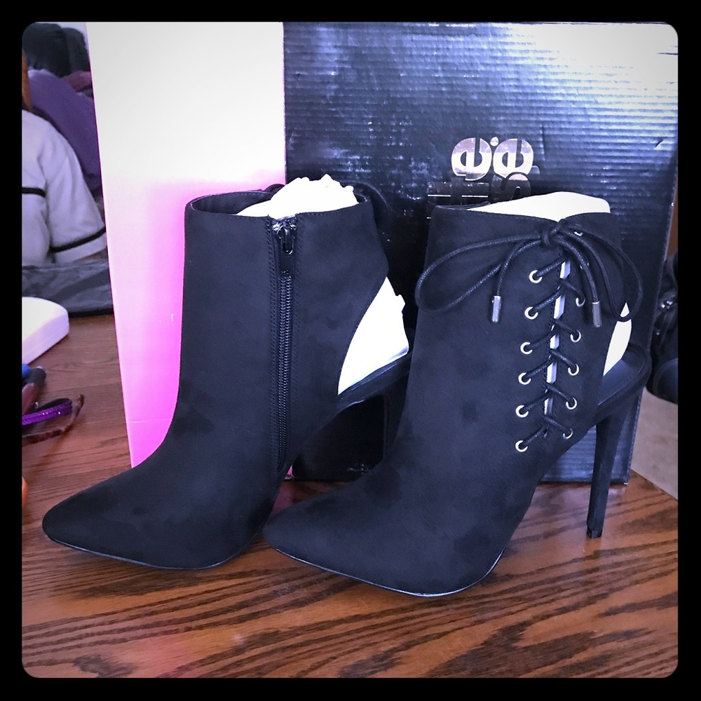 Brand New Black Suede Boots