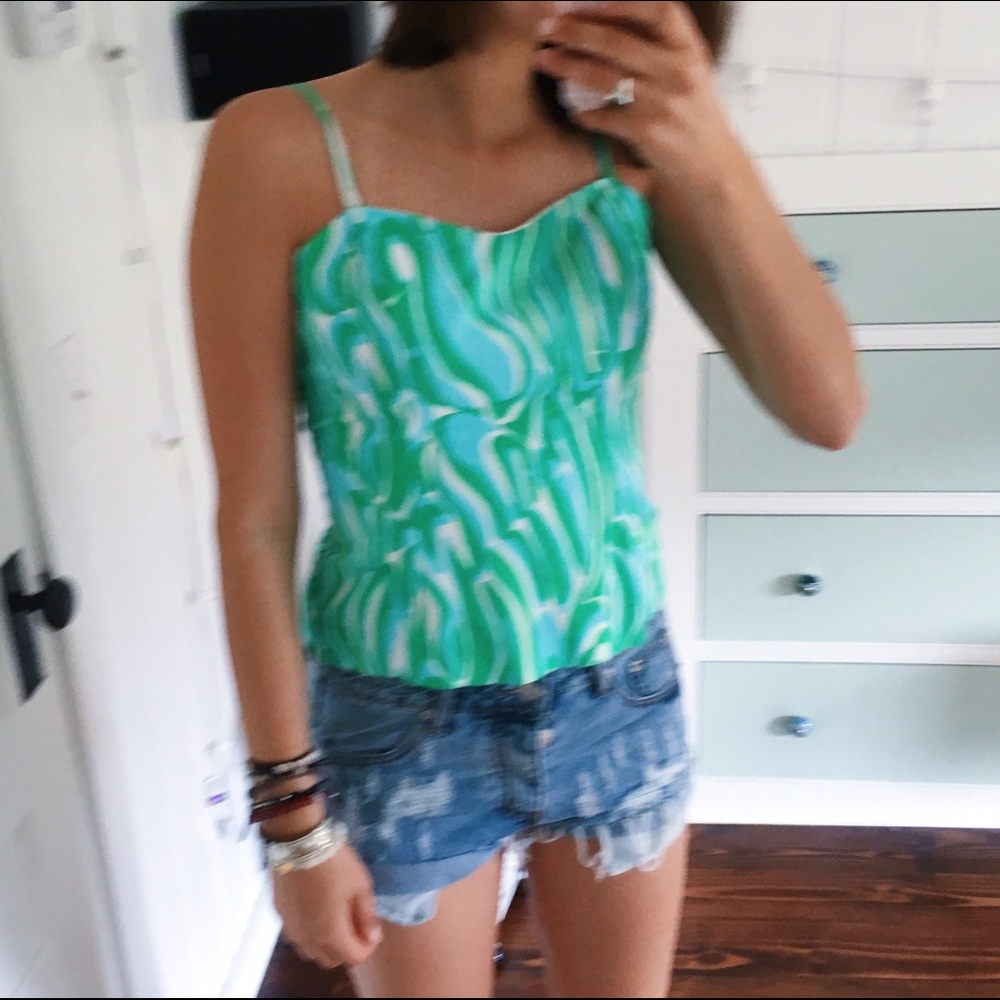 retro Lily Pulitzer top