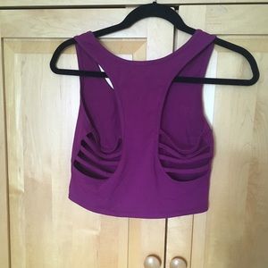 Forever 21 Slitted Crop Top L