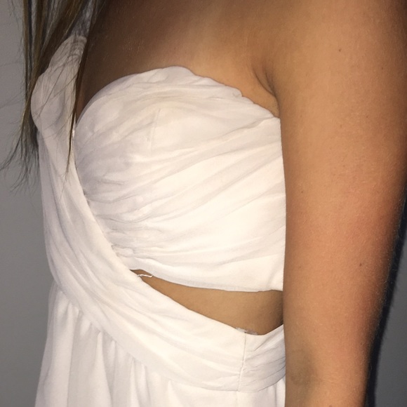White Simply Homecoming Dress - Picture 2 of 4