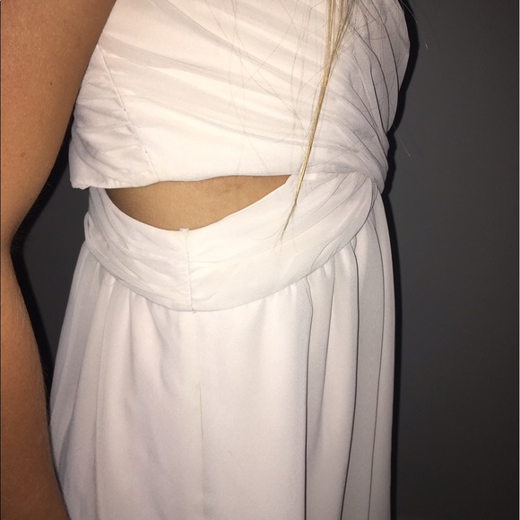 White Simply Homecoming Dress - Picture 3 of 4