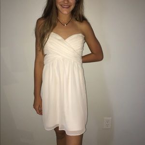 White Simply Homecoming Dress