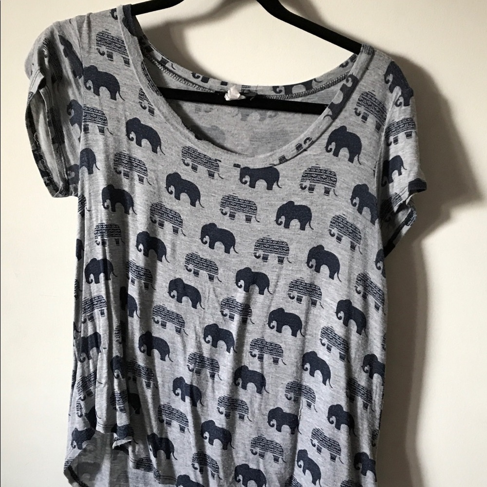 Elephant printed tee