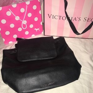 NWT Victoria's Secret black back pack