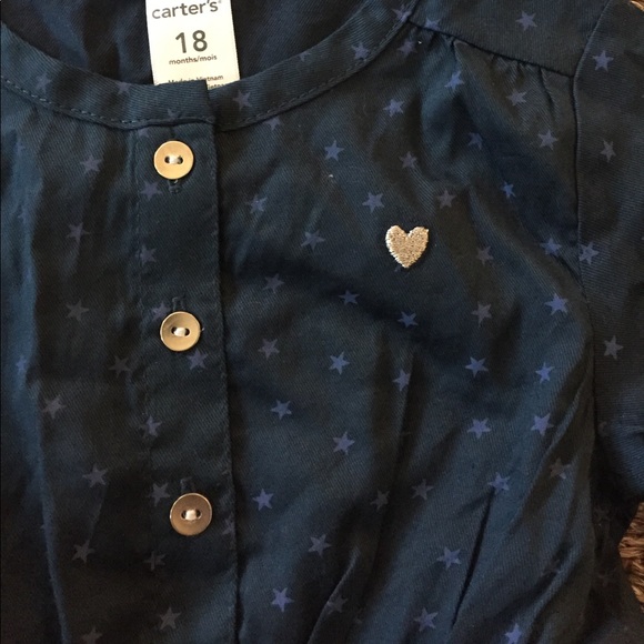 NWT Carters tunic Navy with star Print - Picture 2 of 3