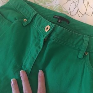 Chaus Ankle Length Green Size 8 Pants