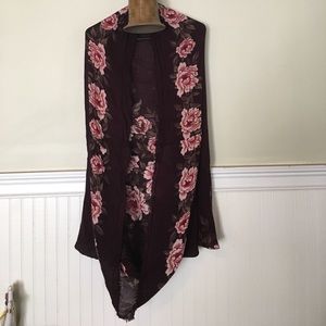 AE Flowered Drapey Robe