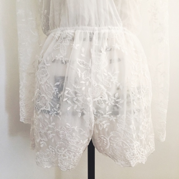 Host Pick! A sexy sheer white lace romper - Picture 6 of 8