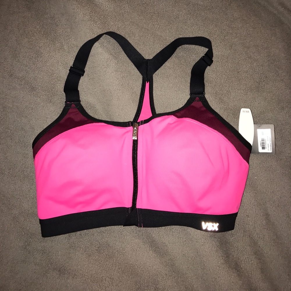 Pink VS Knockout Front Close Sports Bra