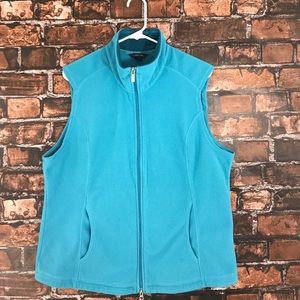 Lands' End thermacheck fleece vest