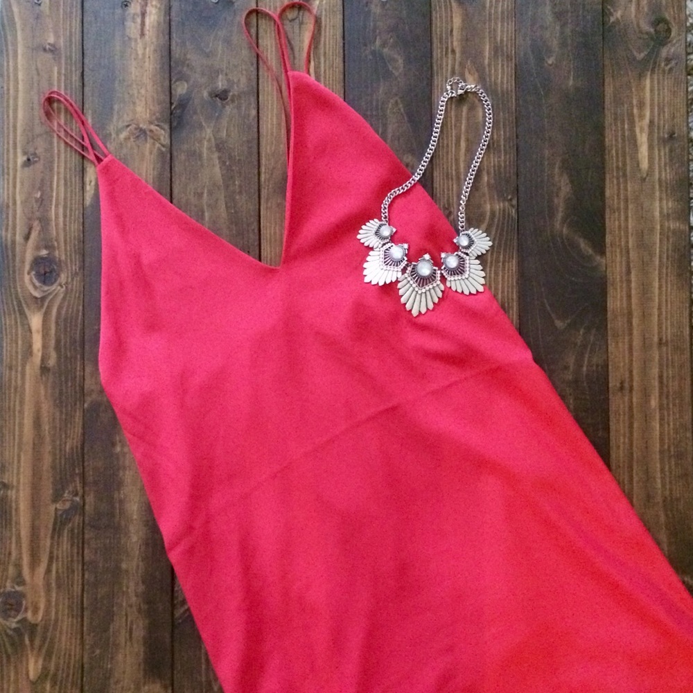 Urban Outfitters red strappy dress