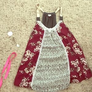 Flowy top with different patterns