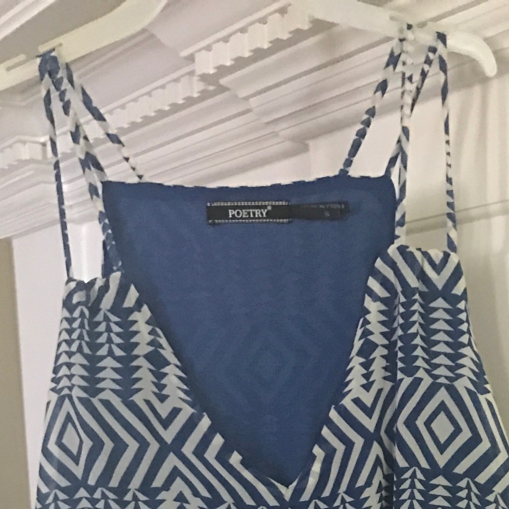 Aztec Patterned Blue Dress - Picture 3 of 3