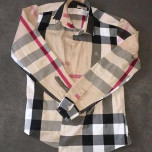 Burberry button up shirt
