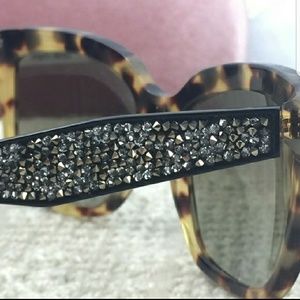Miu Miu Havana Crystal sunglasses