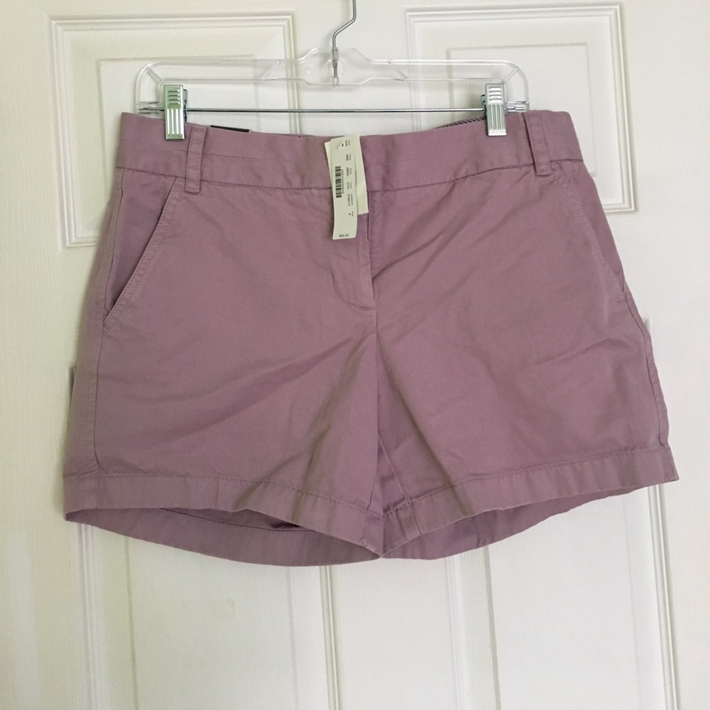 Lavender chino shorts J.Crew