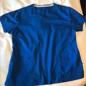 Royal blue scrub set