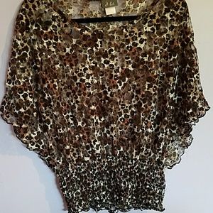 Shear leopard print