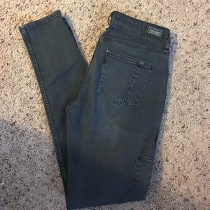 Distressed grey Levi's