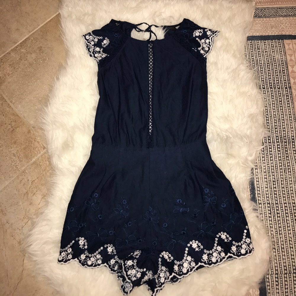 Navy Blue Romper