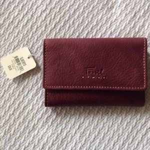 Eggplant Fossil wallet