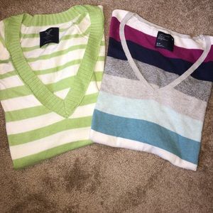 Two medium AE sweaters