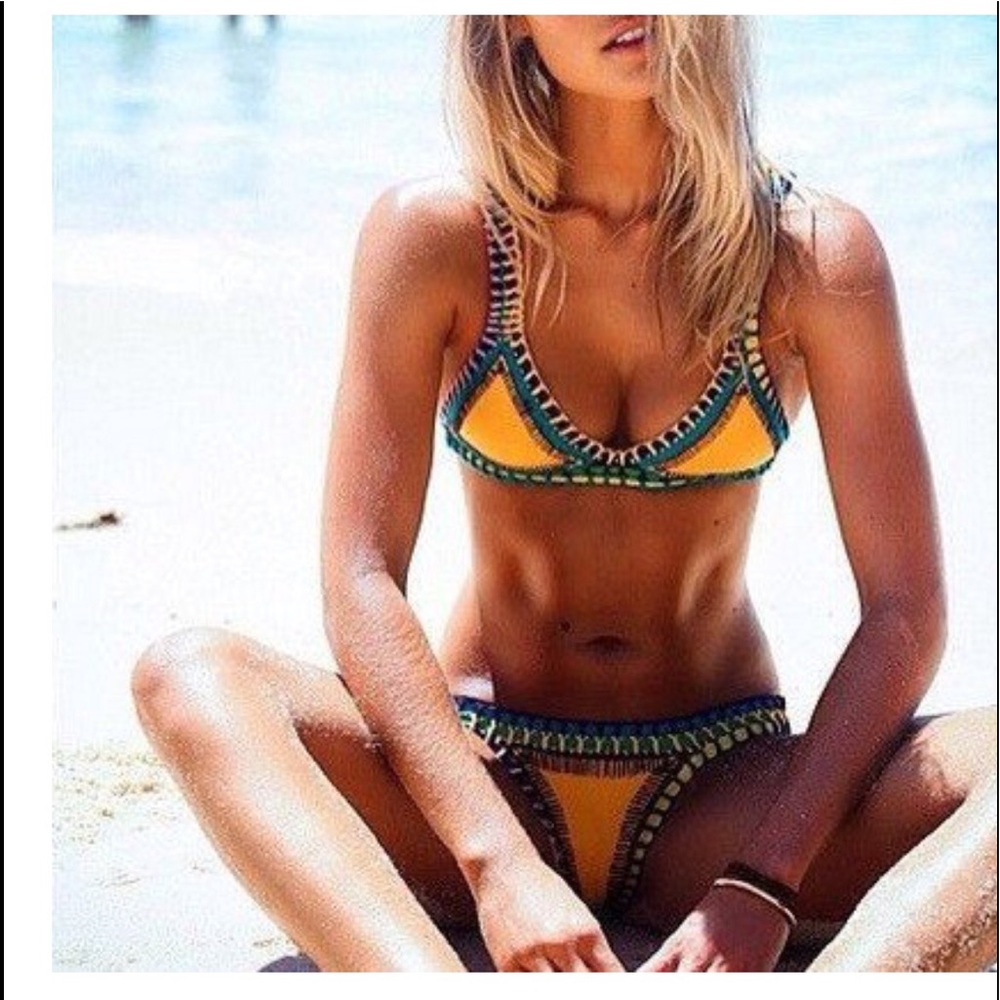 Triangle knit Bikini
