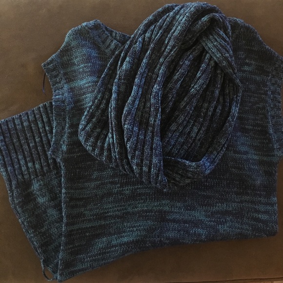 Long Sweater w/Scarf - Picture 1 of 5
