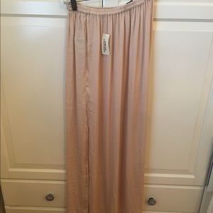 Forever 21 satin- like maxi skirt with high slit