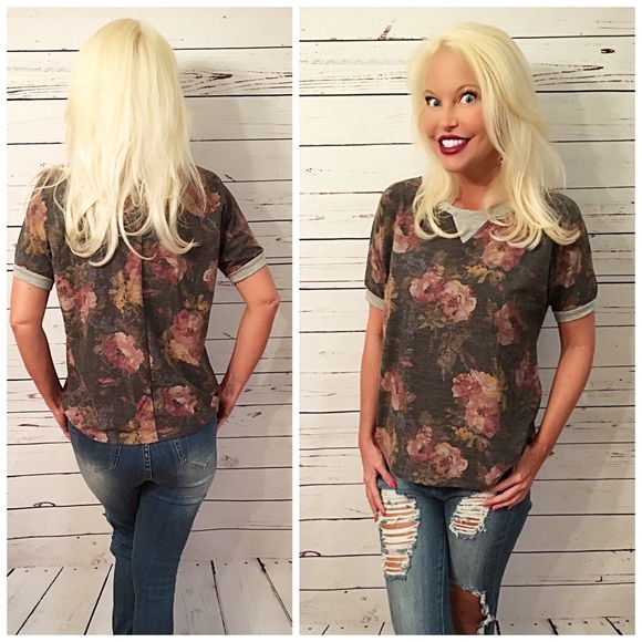 Darling sweatshirt top in charcoal - Picture 3 of 3