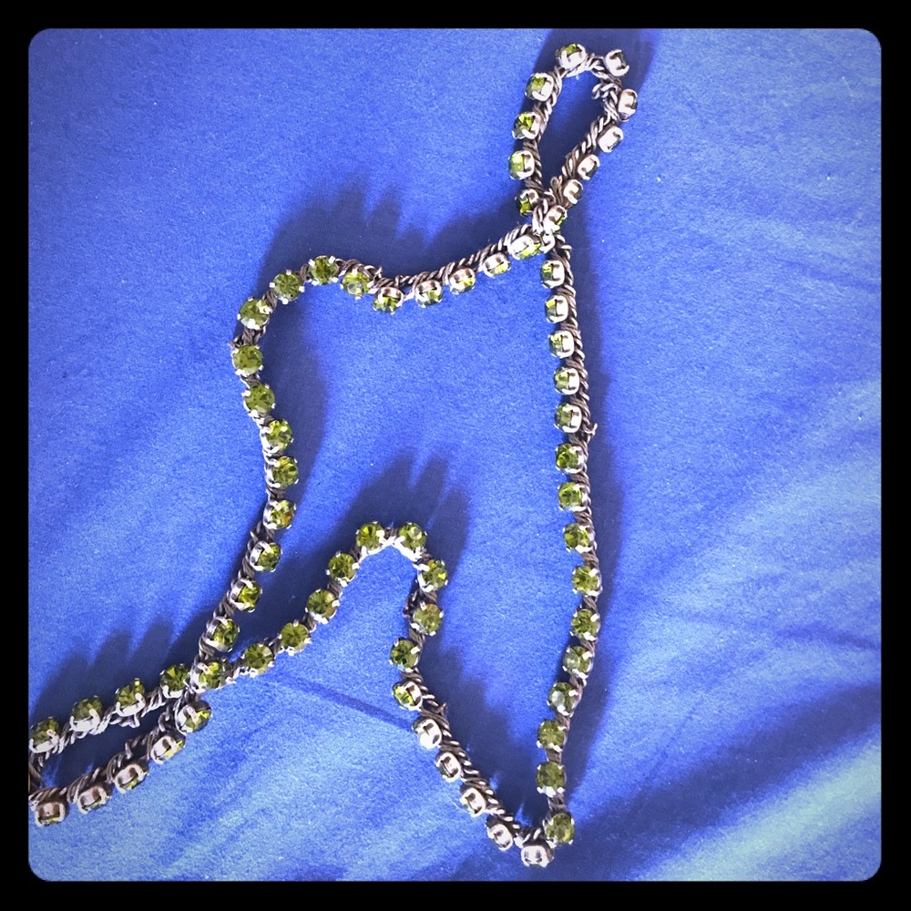 Madewell Lime Green stud necklace!