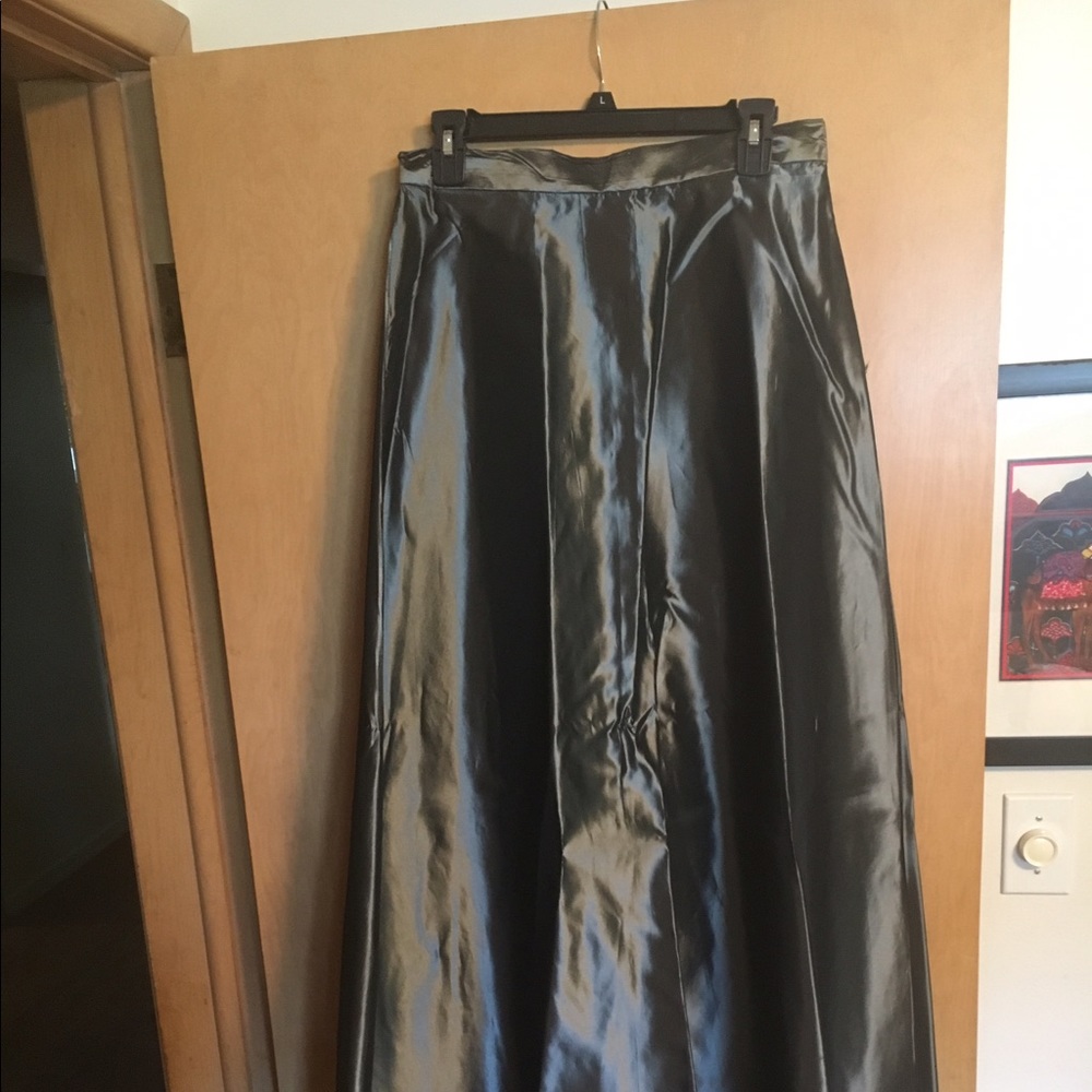 Silver formal skirt
